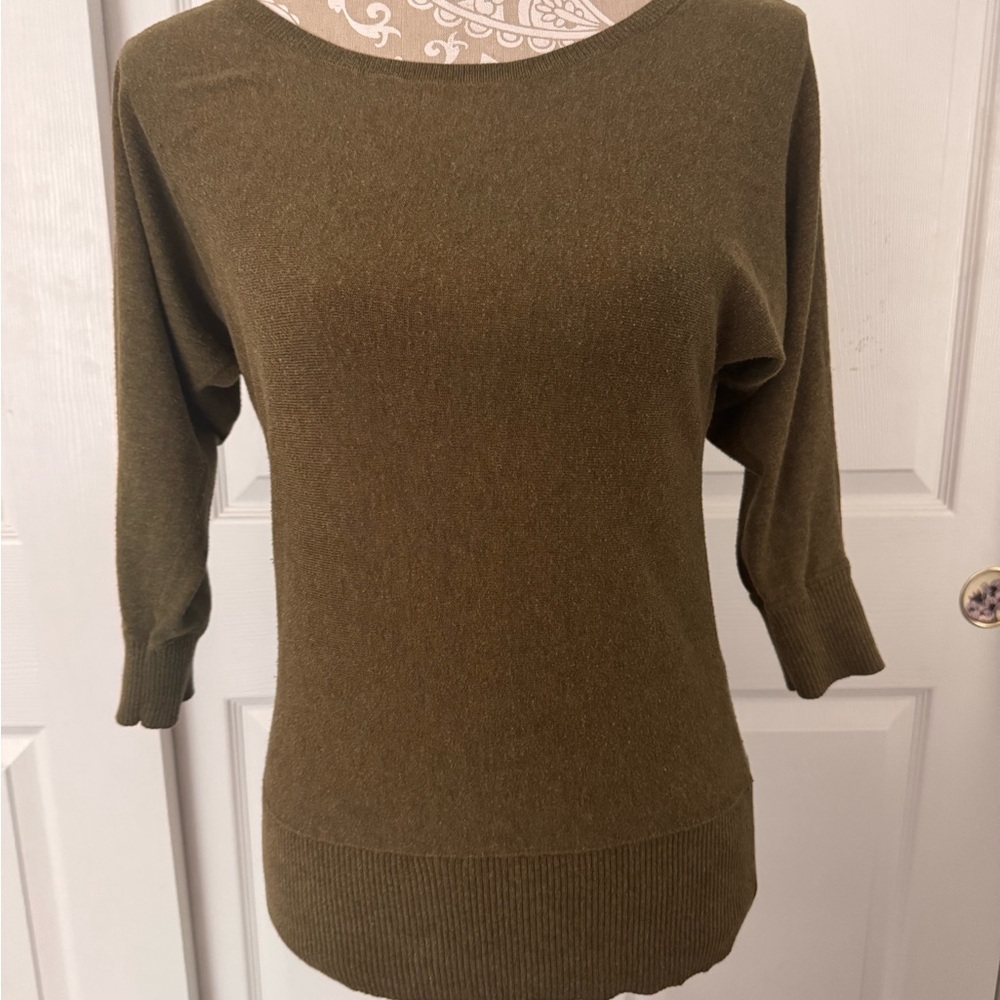 Ann Taylor LOFT Olive Green Women's Sweater